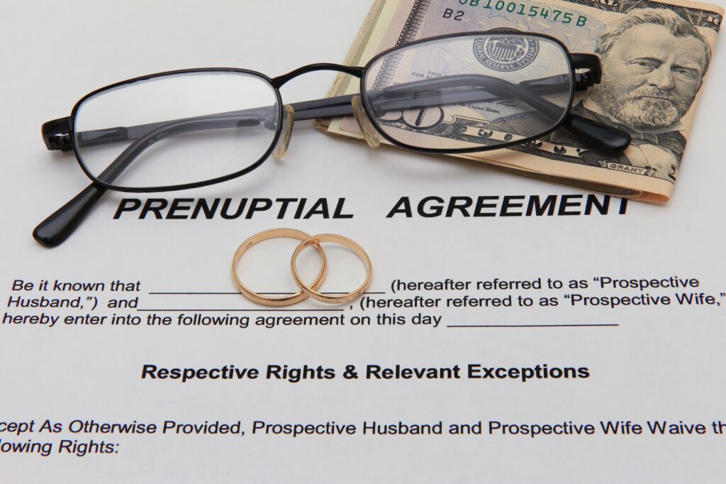 Florida prenup lawyer contract review