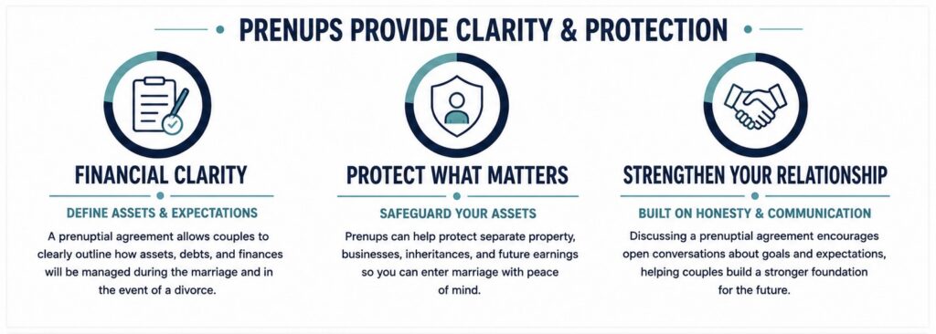 PRENUPS PROVIDE CLARITY & PROTECTION